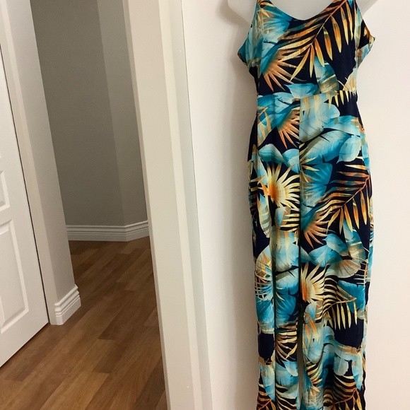 NWT Sz M 34-35 Tropical Rayon Jump Suit - Picture 5 of 6